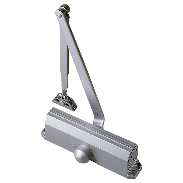 Grade 1 Parallel Arm Rigid Surface Closer, Push Side, 180 Deg. Swing, Adjustable Size 1-6, Aluminum